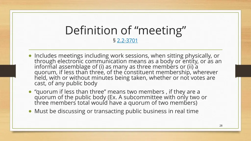 definition of meeting 2 2 3701