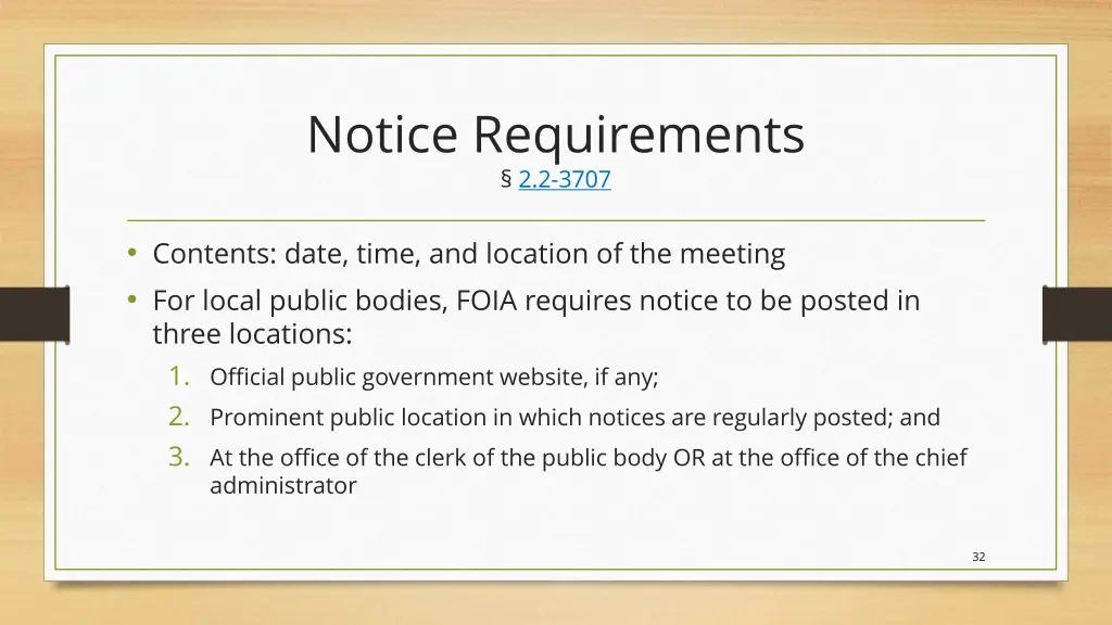 notice requirements 2 2 3707