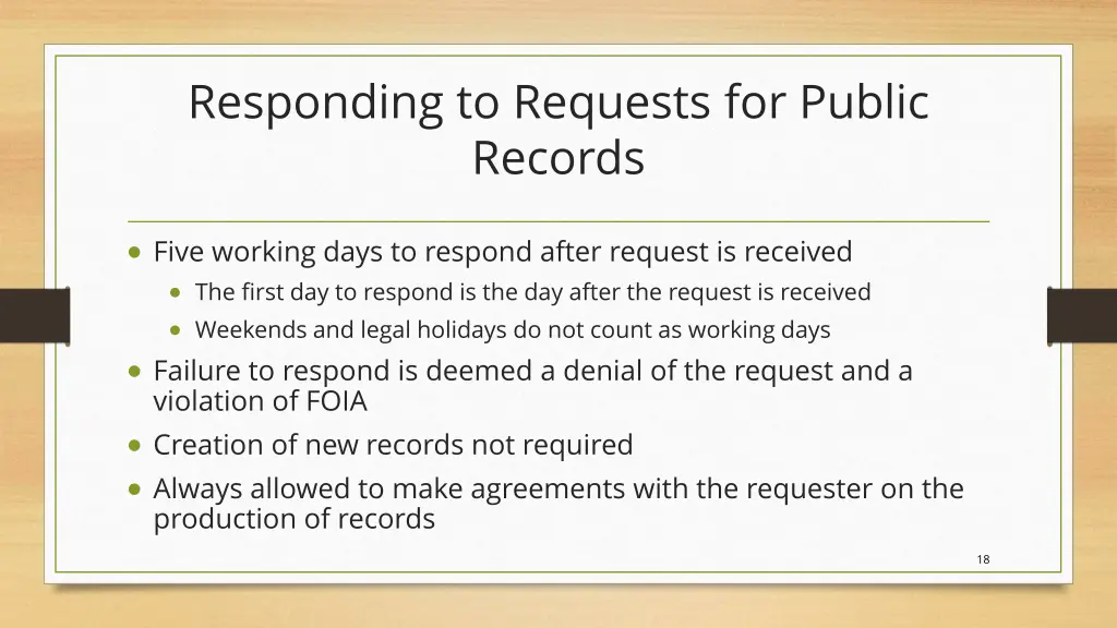 responding to requests for public records