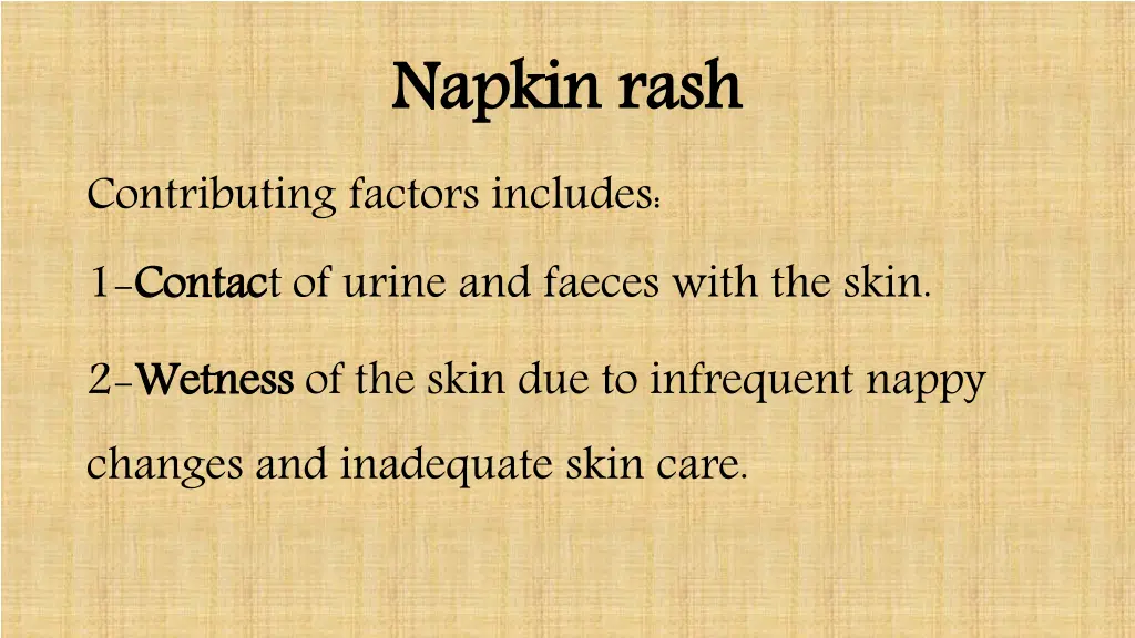 napkin rash