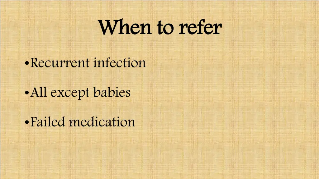 when to refer