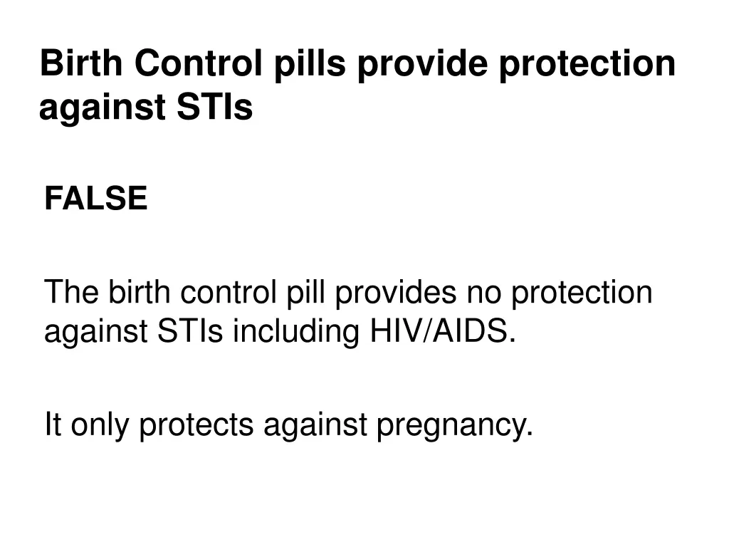 birth control pills provide protection against