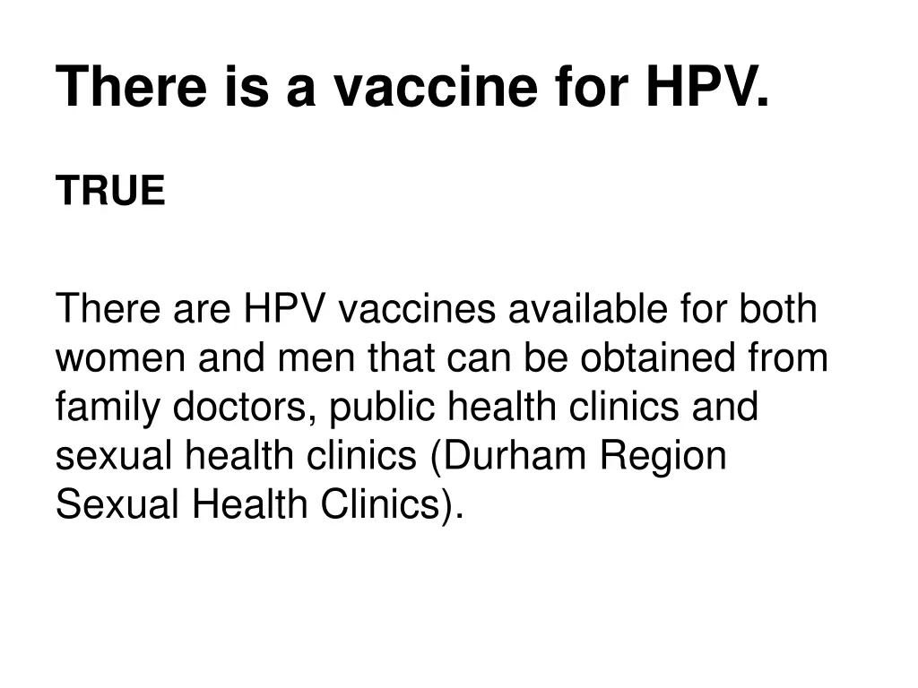 there is a vaccine for hpv