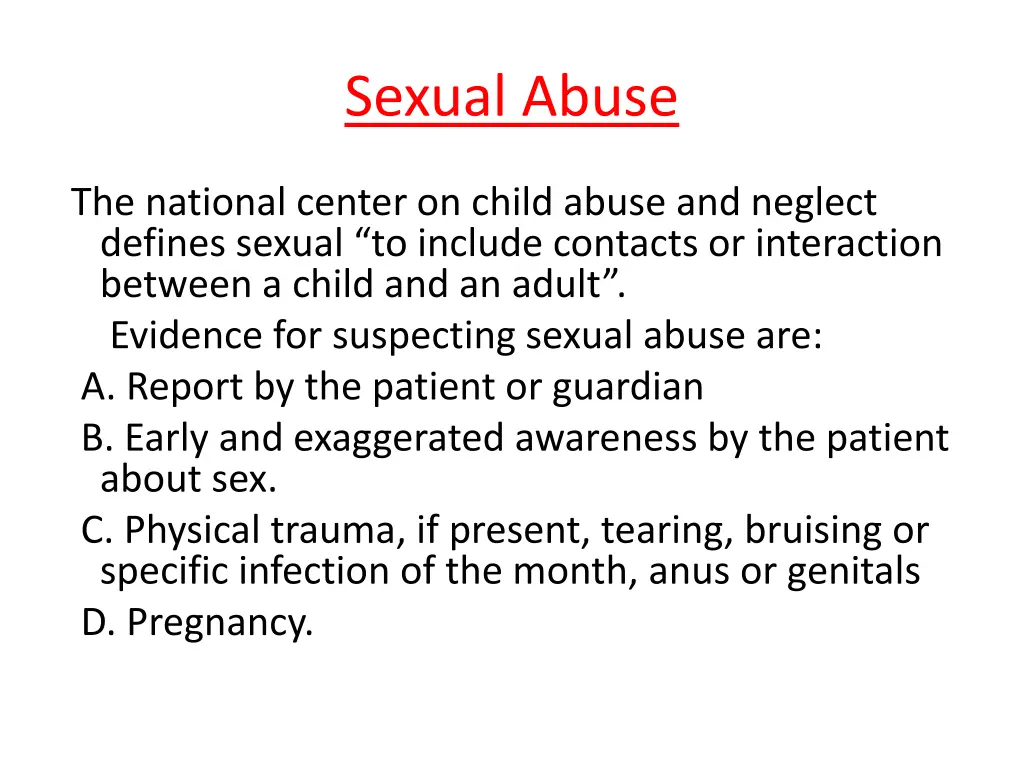 sexual abuse