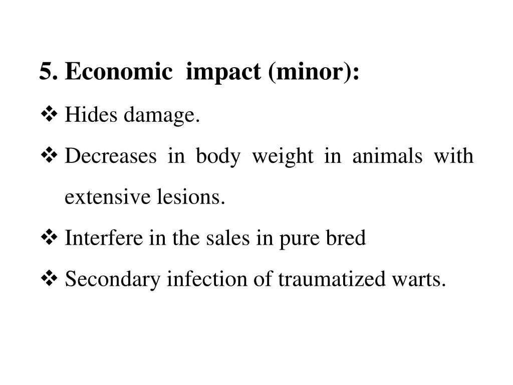 5 economic impact minor