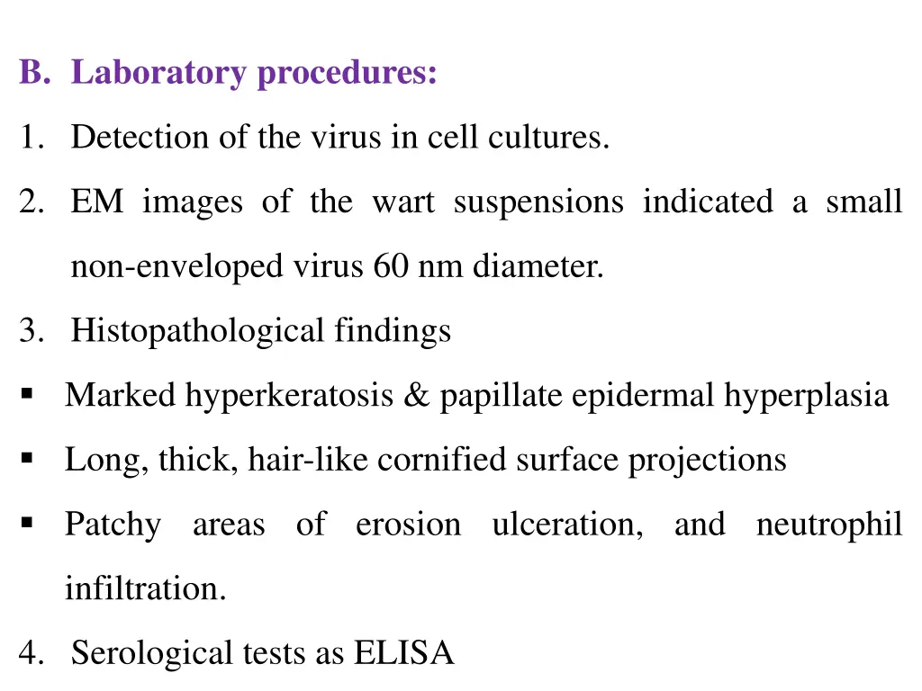 b laboratory procedures