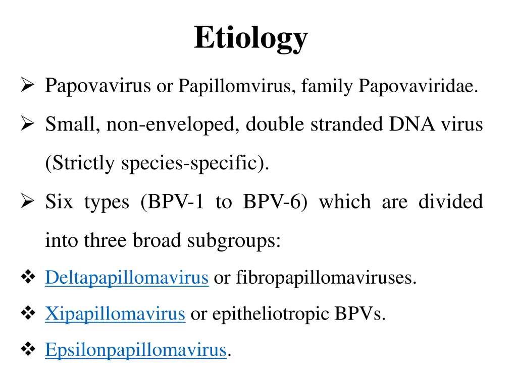 etiology