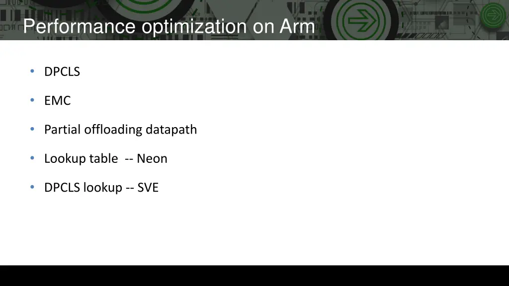 performance optimization on arm on arm dpcls