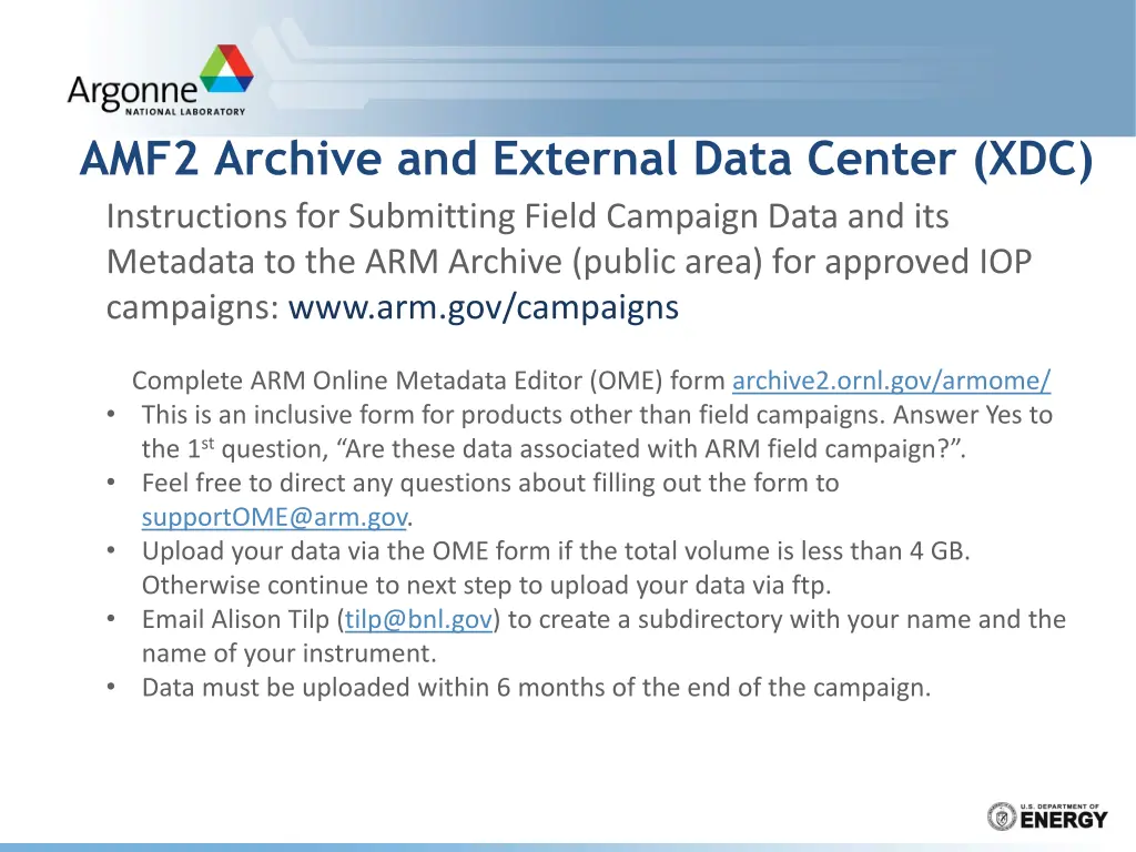 amf2 archive and external data center 2