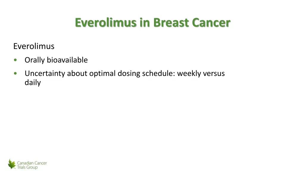 everolimus in breast cancer 1