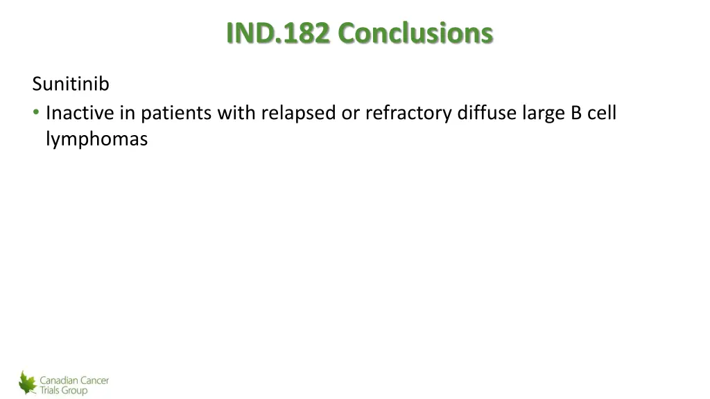 ind 182 conclusions