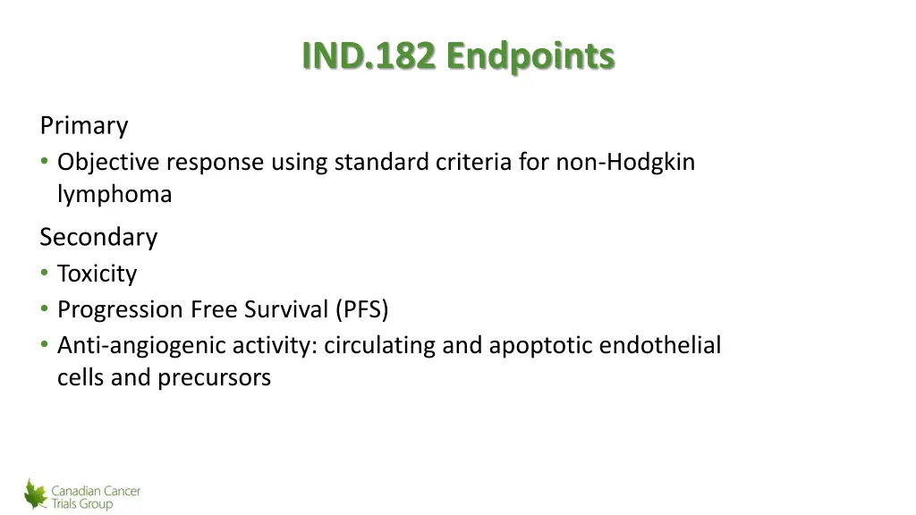 ind 182 endpoints