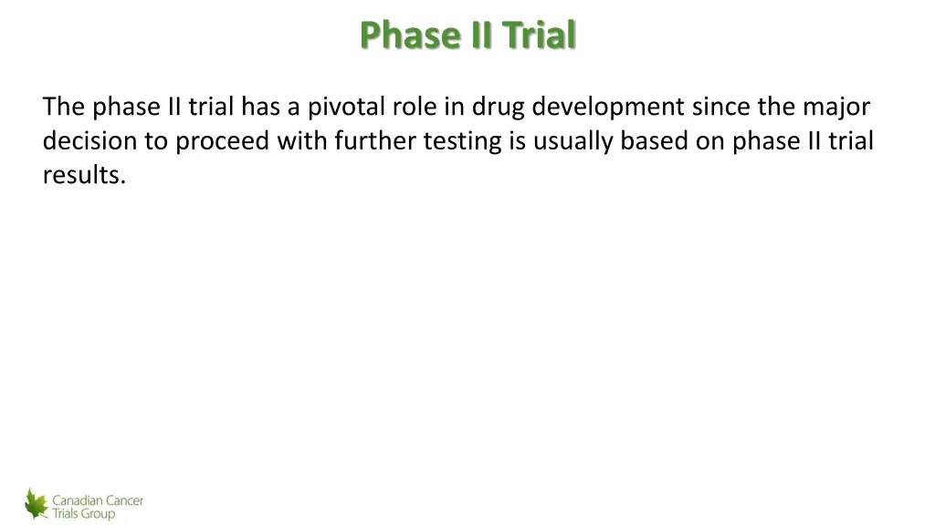 phase ii trial