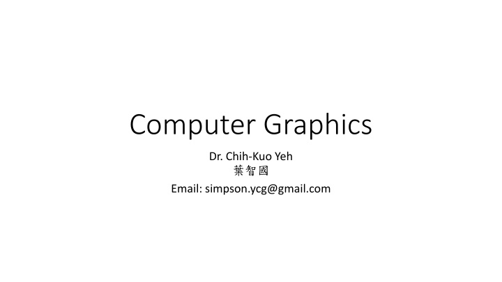 computer graphics