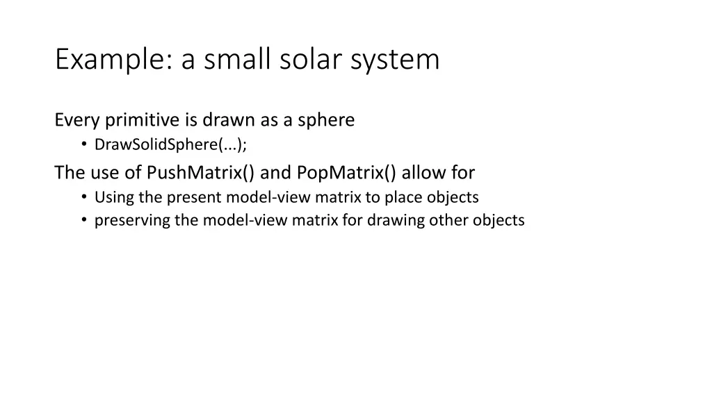 example a small solar system 1