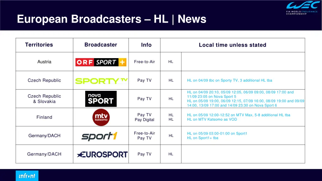 european broadcasters hl news