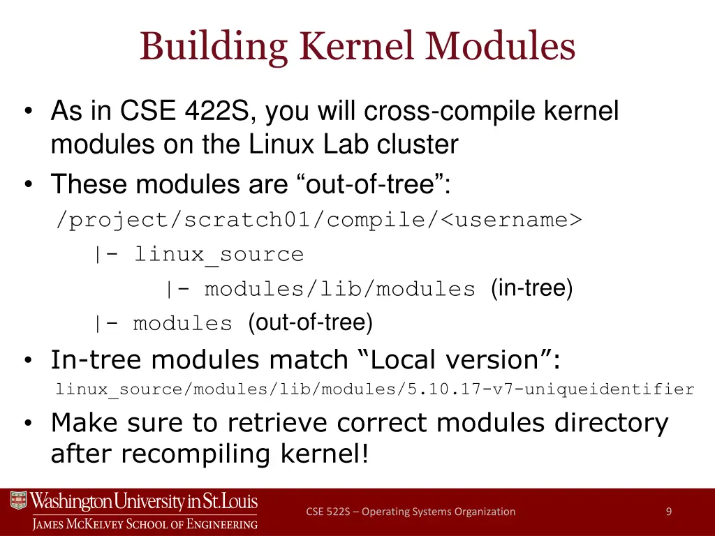 building kernel modules