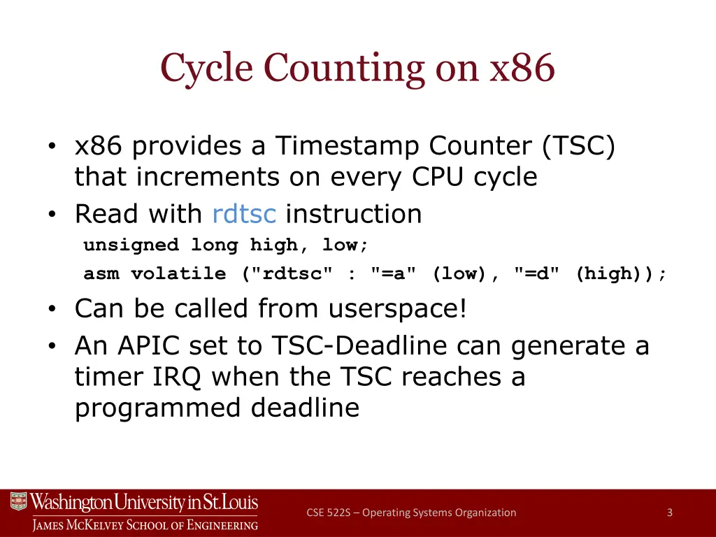 cycle counting on x86