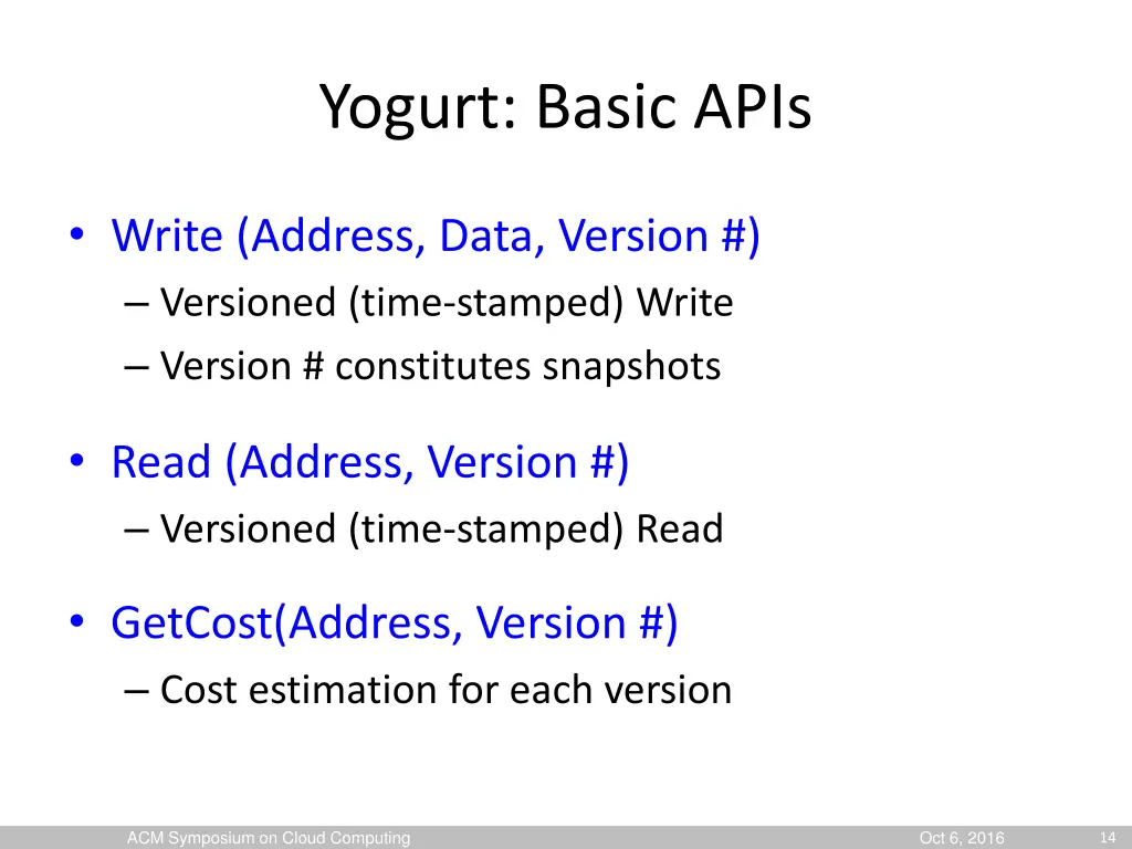 yogurt basic apis