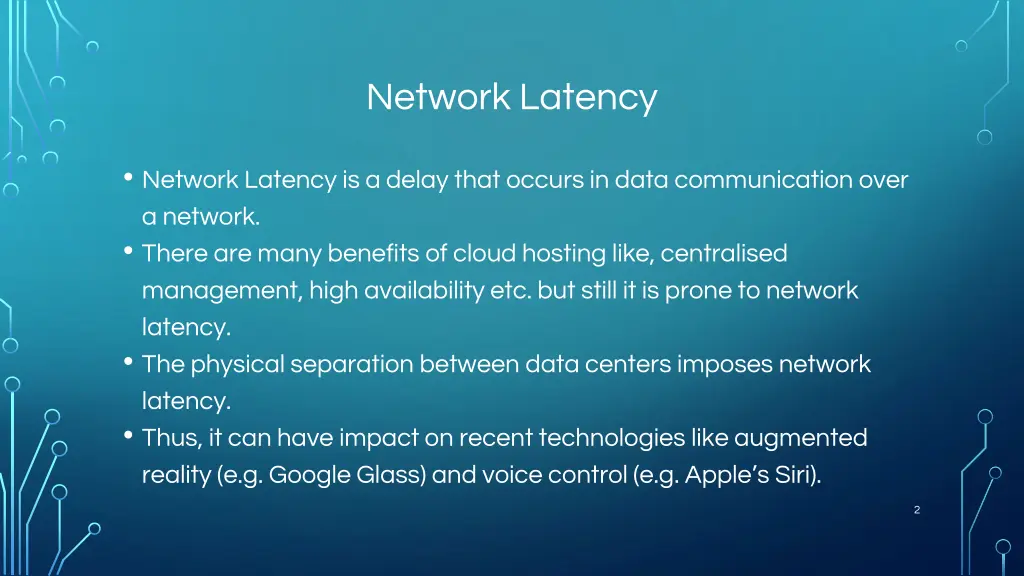 network latency