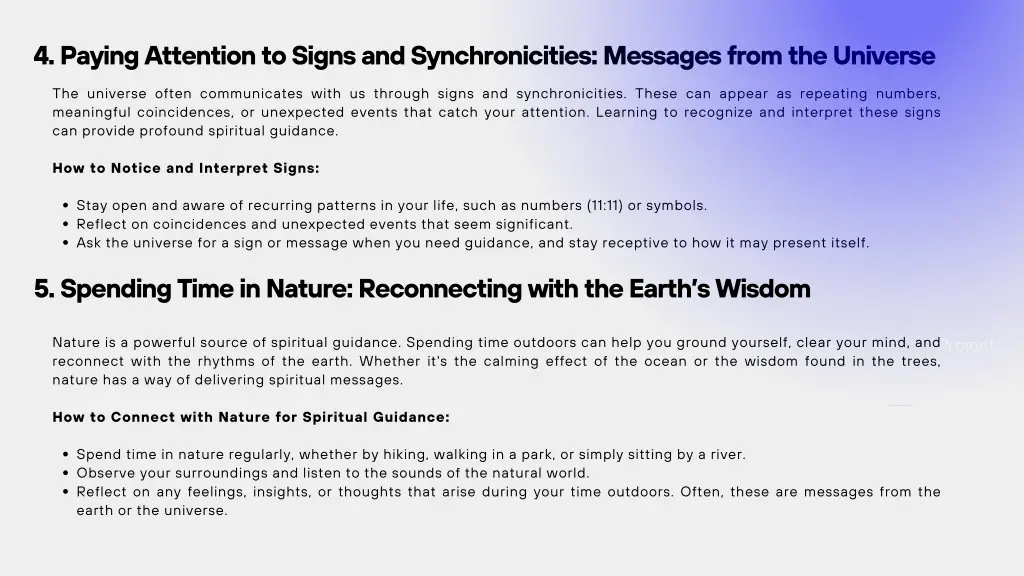 4 paying attention to signs and synchronicities