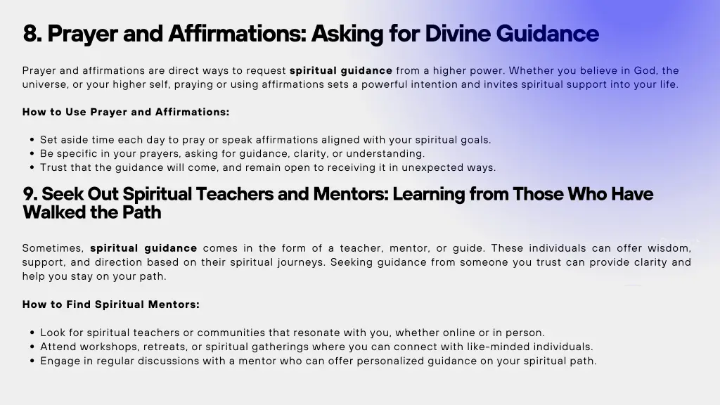 8 prayer and affirmations asking for divine