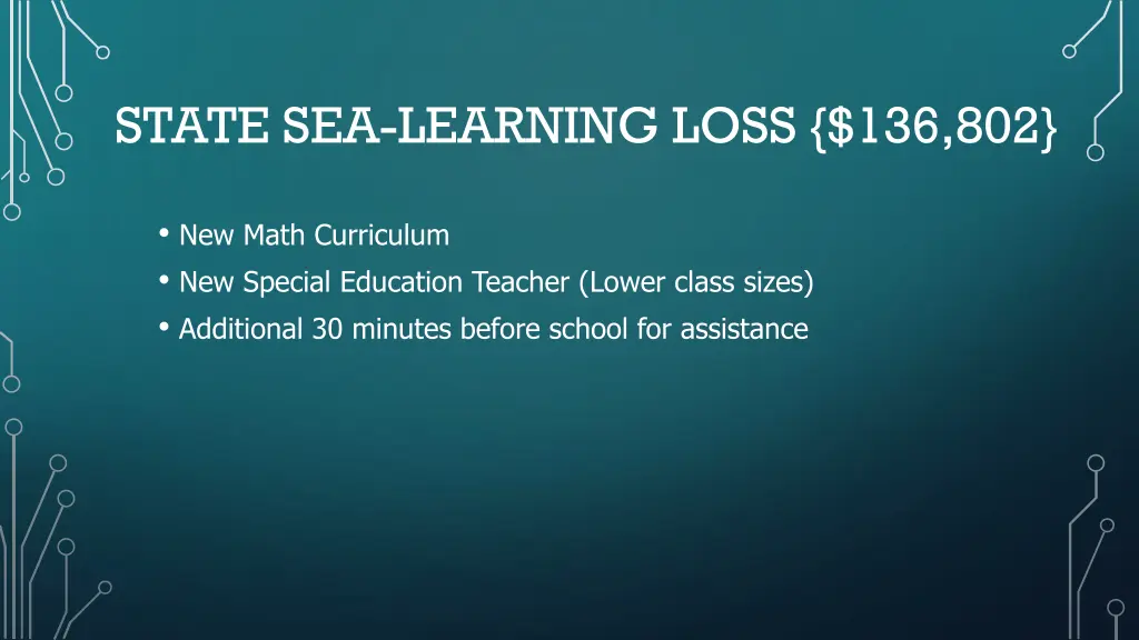 state sea learning loss 136 802