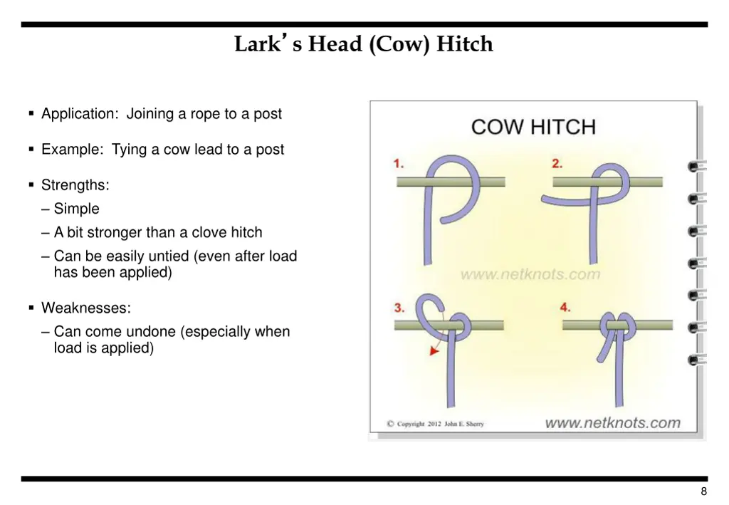 lark s head cow hitch