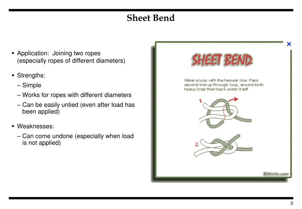 sheet bend