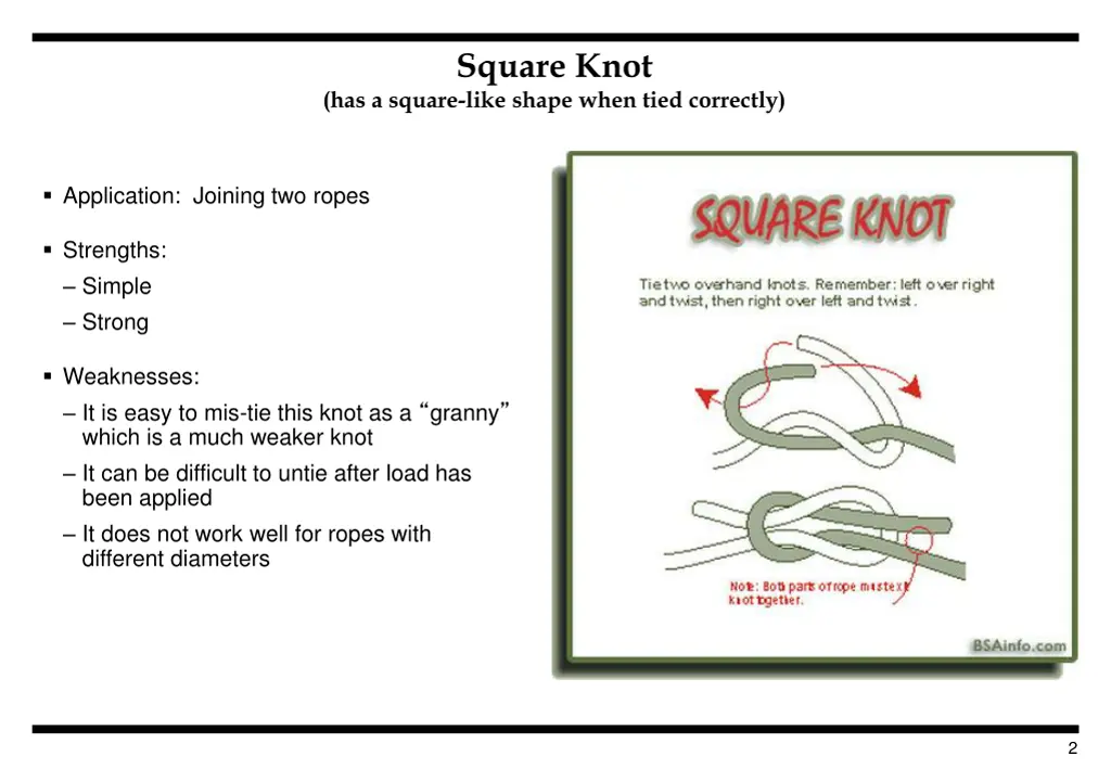 square knot