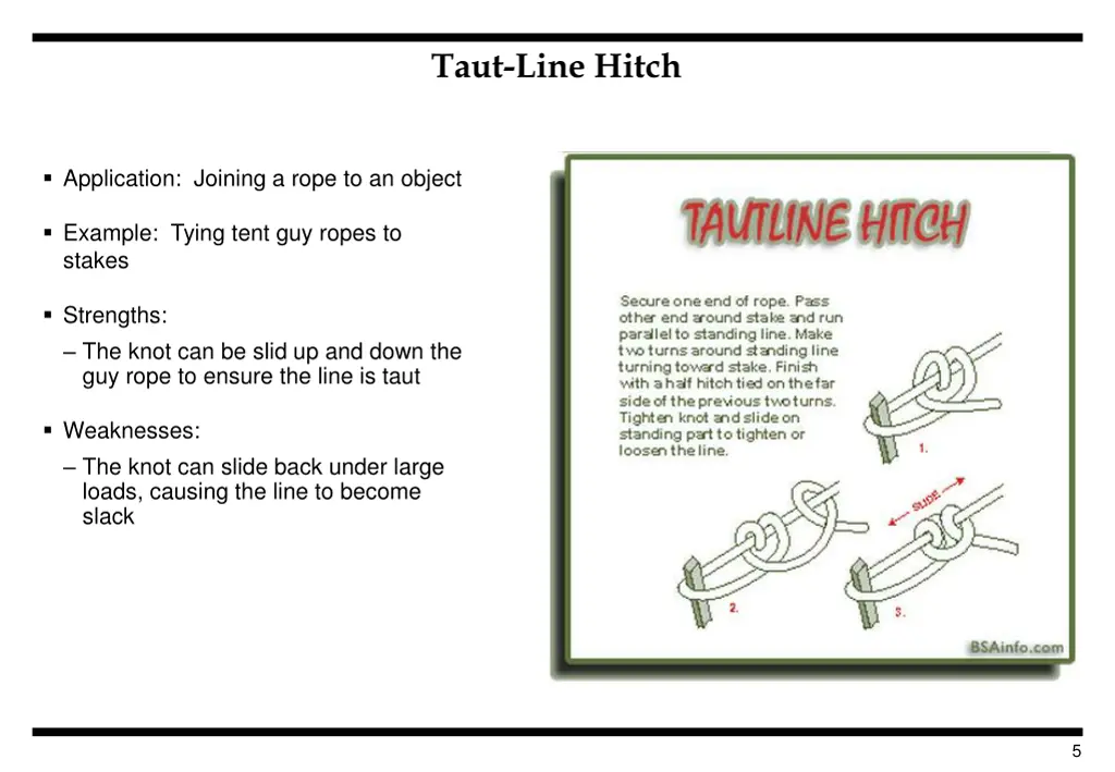 taut line hitch