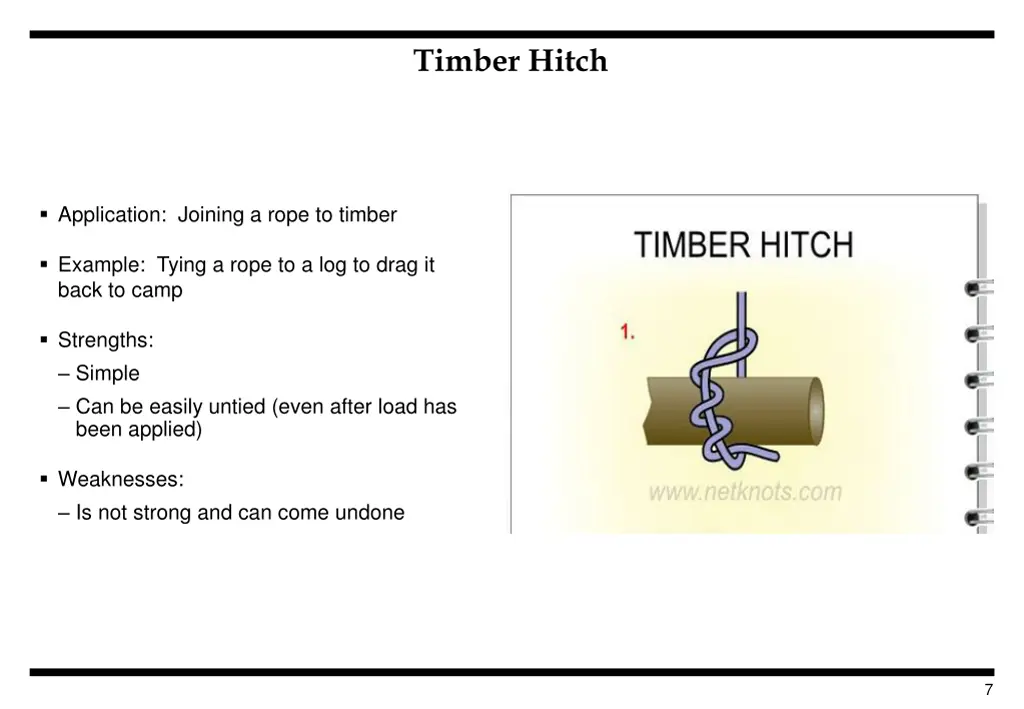 timber hitch