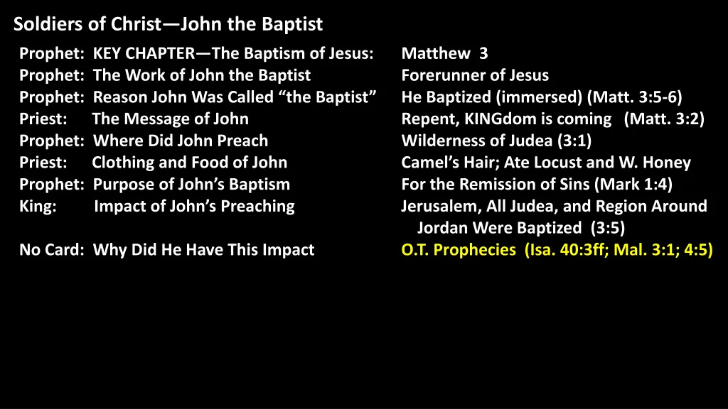 soldiers of christ john the baptist 19