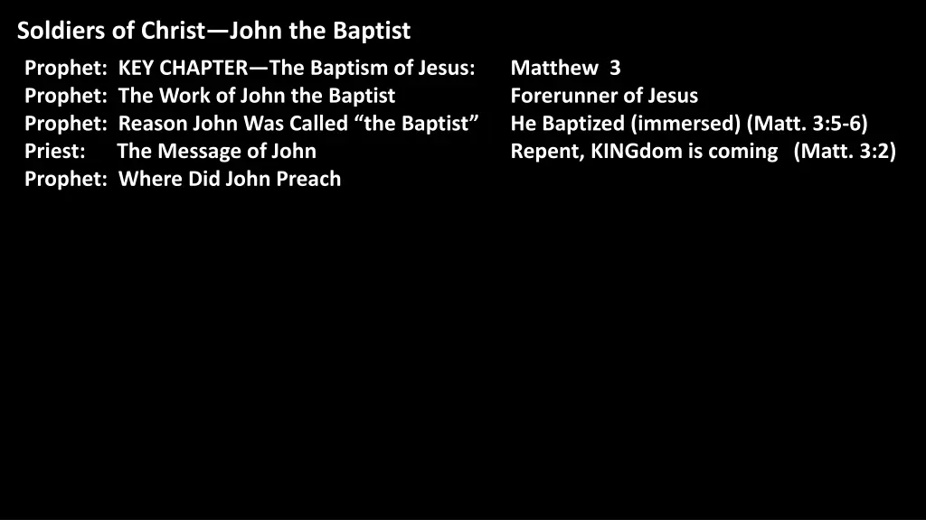 soldiers of christ john the baptist 9