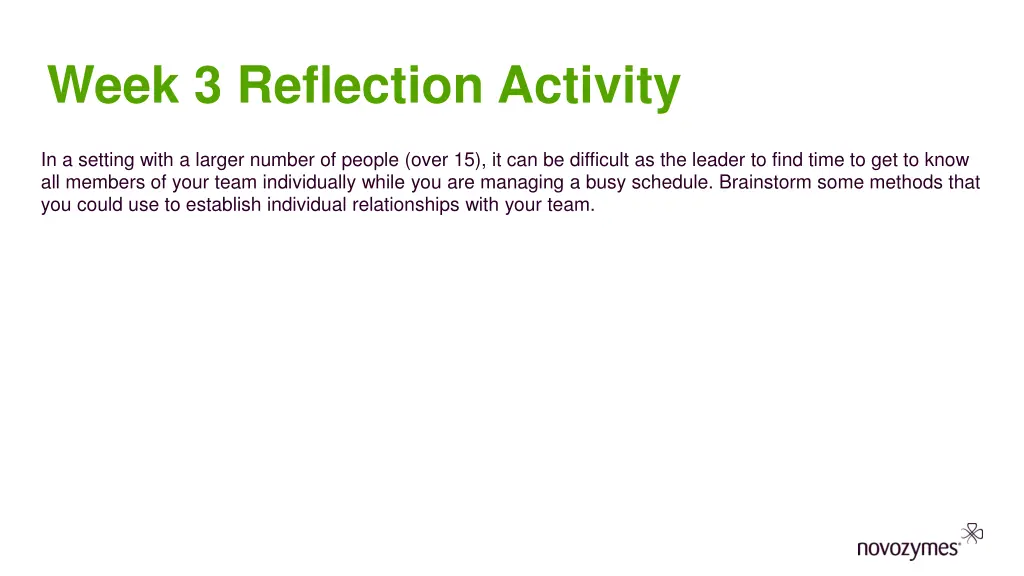 week 3 reflection activity