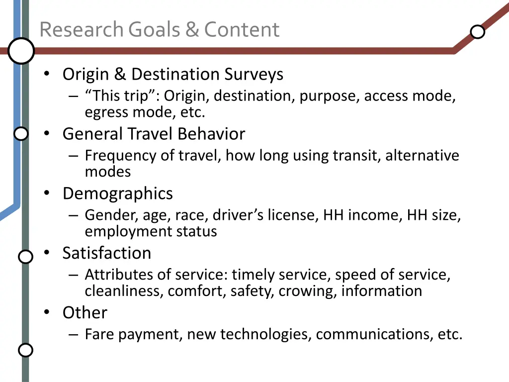 research goals content