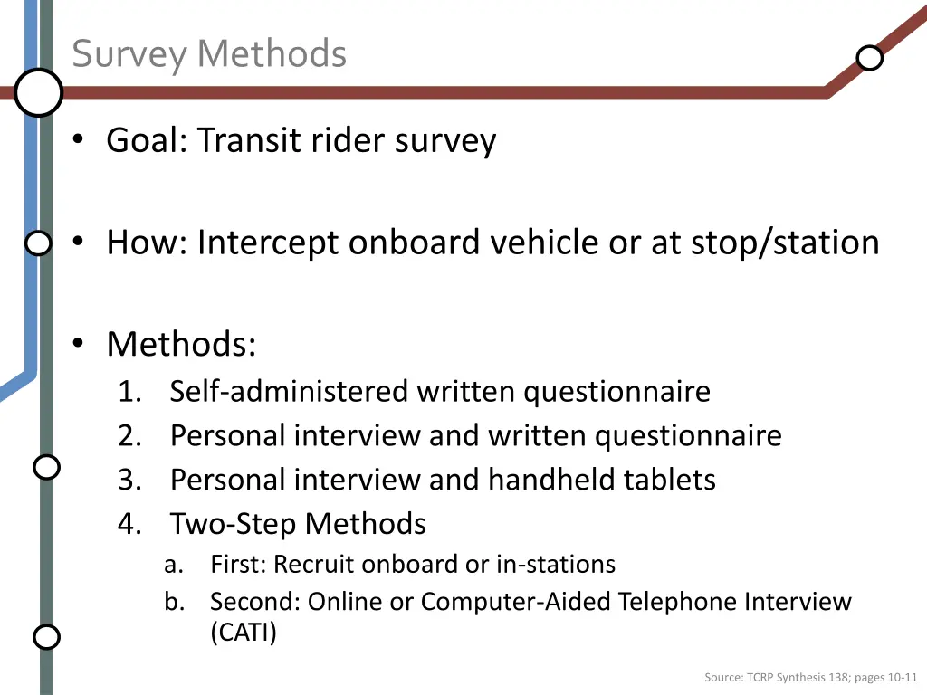 survey methods