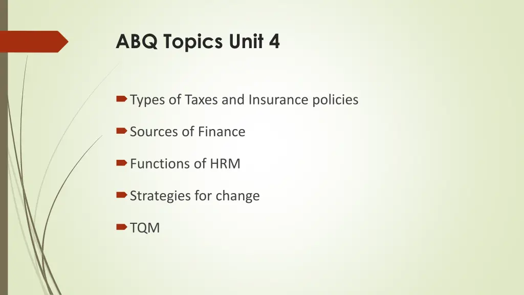 abq topics unit 4