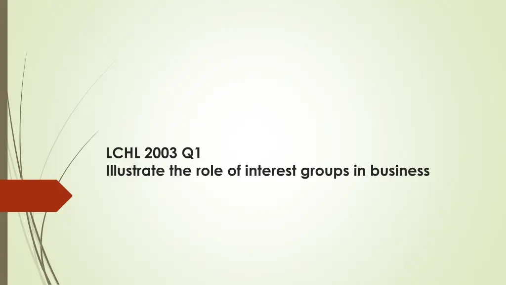 lchl 2003 q1 illustrate the role of interest