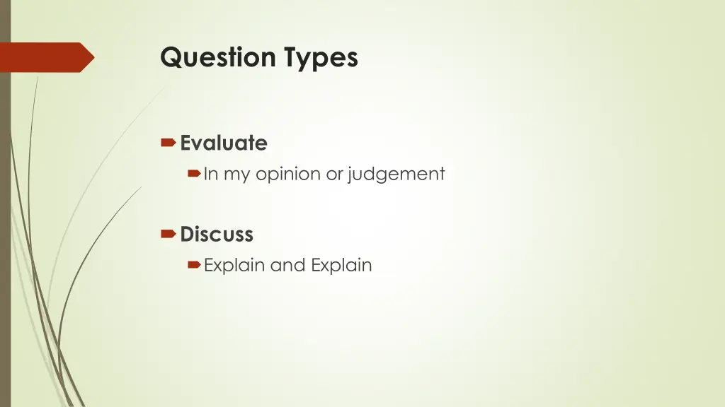 question types