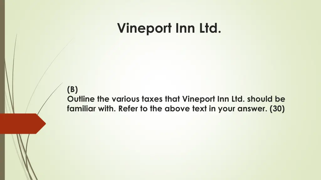 vineport inn ltd 1