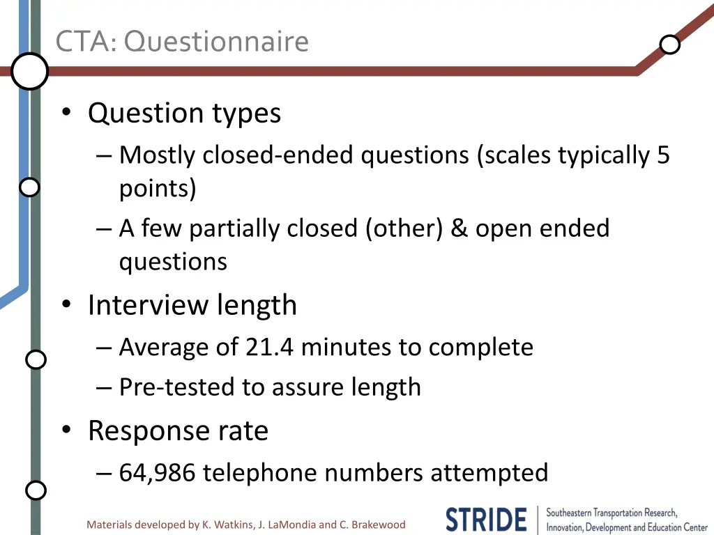 cta questionnaire