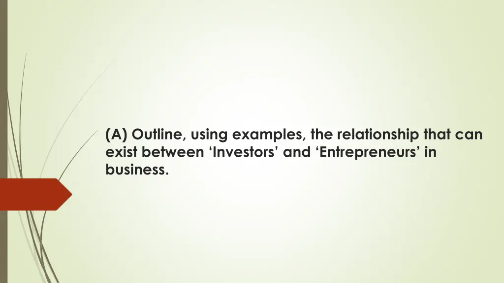 a outline using examples the relationship that