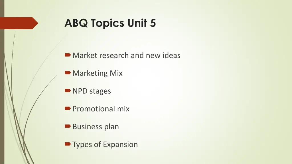 abq topics unit 5