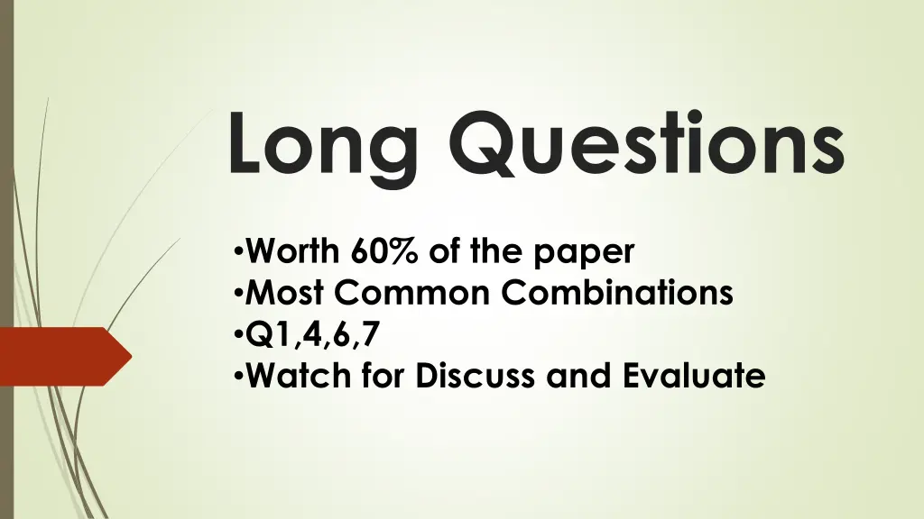 long questions