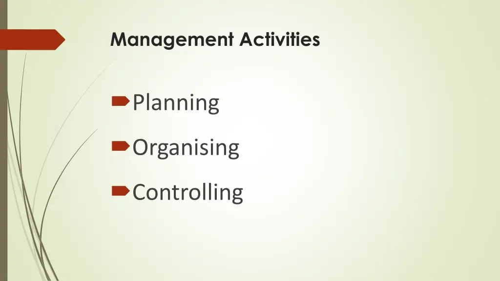 management activities