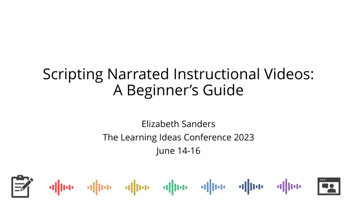 scripting narrated instructional videos