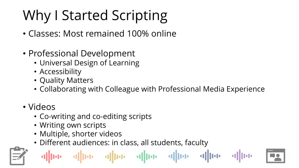 why i started scripting classes most remained