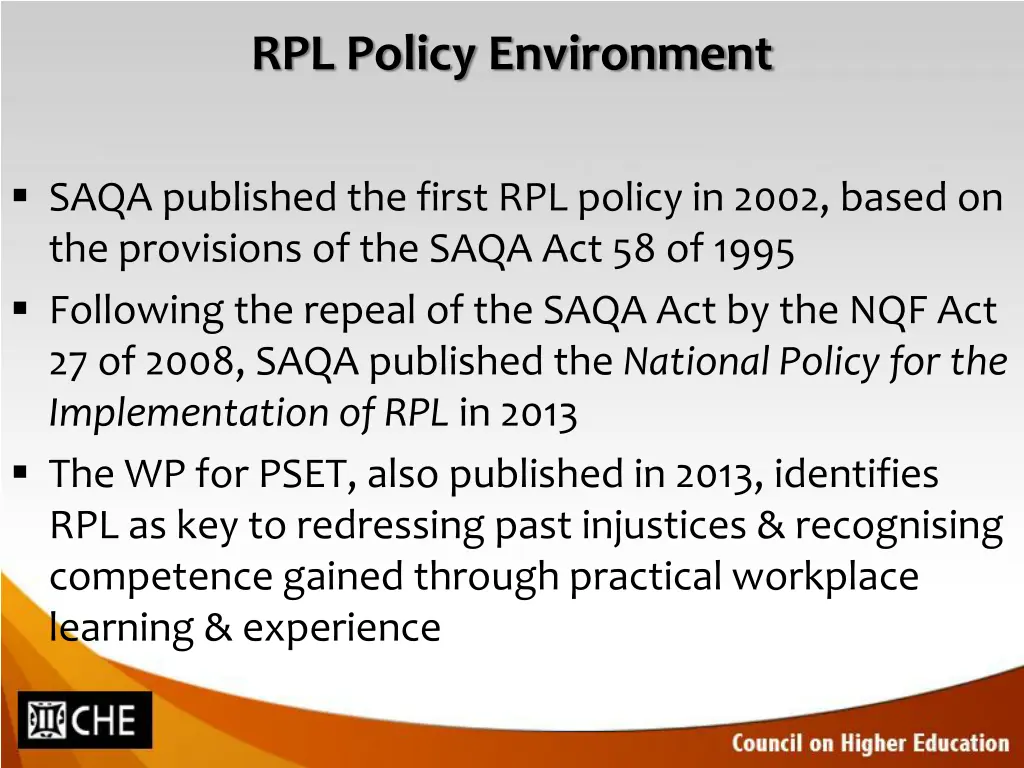 rpl policy environment