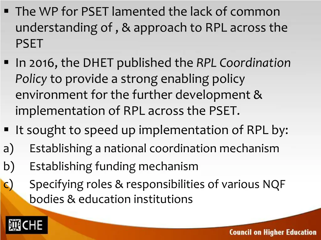 the wp for pset lamented the lack of common